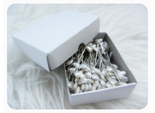 Stecknadeln Herzen Weiß